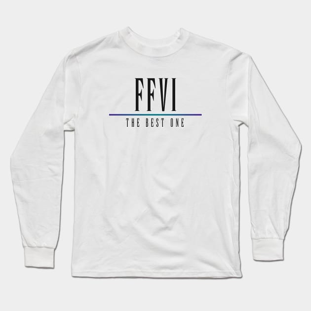 FFVI - The Best One Long Sleeve T-Shirt by RyanJGillDesigns